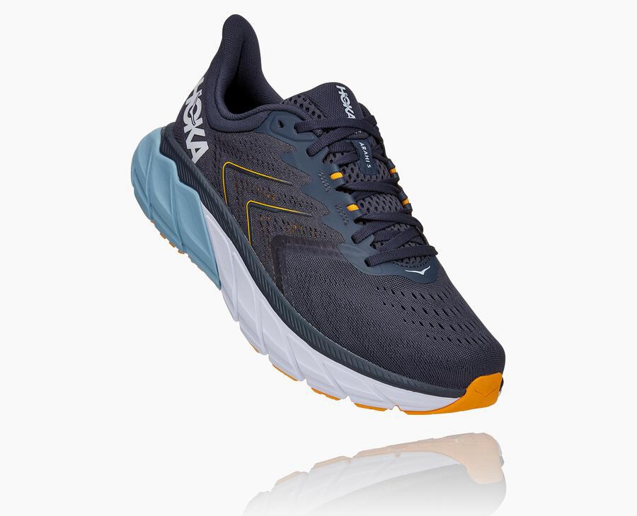 Hoka One One Arahi 5 Löparskor Herr - Marinblå - MNLDK-5304